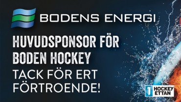 Ny huvudsponsor: Bodens Energi