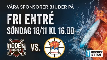 Inför hockeyfesten: </br> Boden Hockey vs. Kiruna AIF
