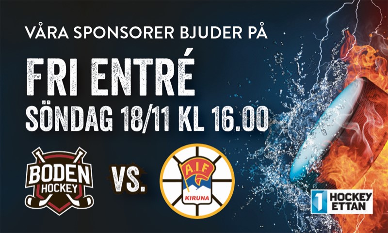 Inför hockeyfesten: </br> Boden Hockey vs. Kiruna AIF