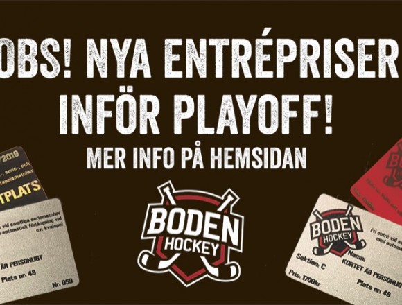 Entrépriser, förlängning av säsongskort och förköp!