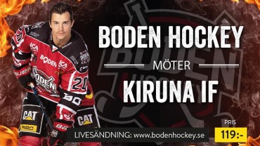 Webbsändning: Boden Hockey vs. Kiruna IF