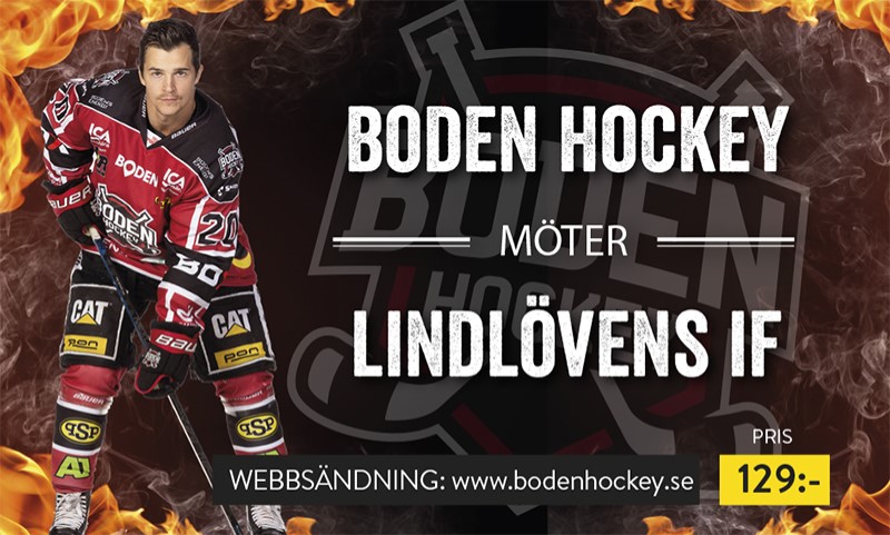 Webbsändning: Boden Hockey vs. Lindlövens IF