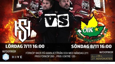 Inför matchen: Boden Hockey vs. IF Sundsvall Hockey