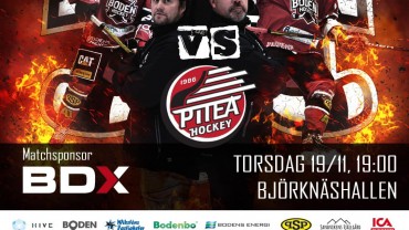 Publikinfo: Boden Hockey vs. Piteå HC