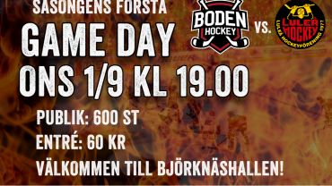 Publikinfo för första matchen